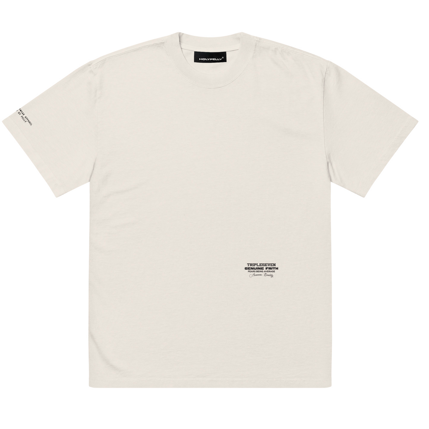 T-SHIRT OVERSIZE TRIPPLE-SEVEN BLANC DÉLAVÉ