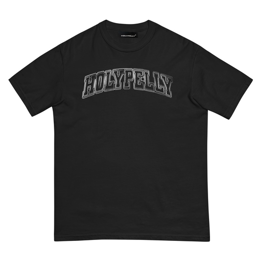 T-SHIRT TYPO BLANC HOLYPELLY CRUVED