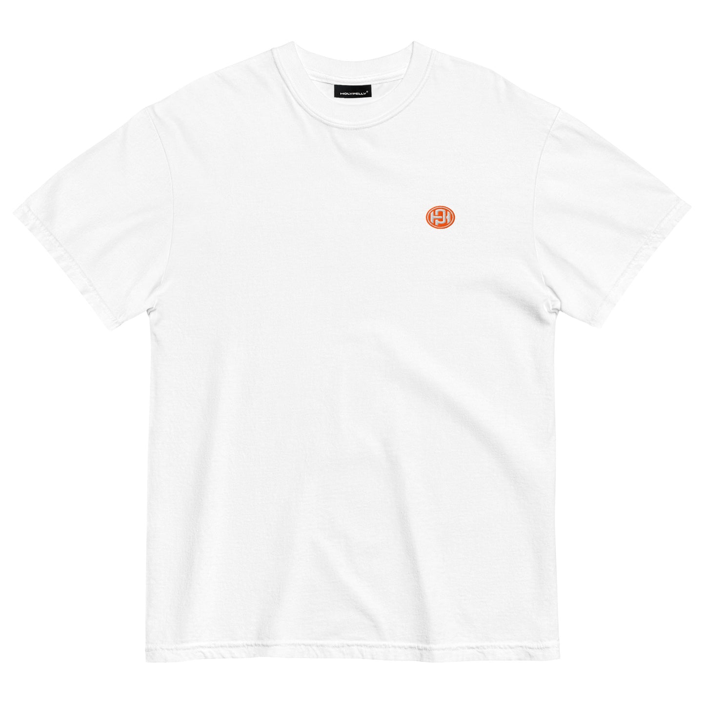 ORANGE EMBORDERY LOGO T-SHIRT