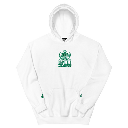 GREEN DIVINE-CLUB LOGO HOODED-SWEATER